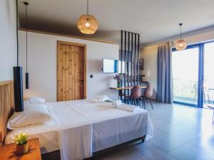A bed or beds in a room at Petrichor