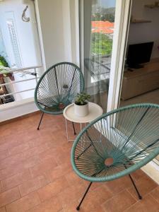 Balkón alebo terasa v ubytovaní Studio apartment SOL