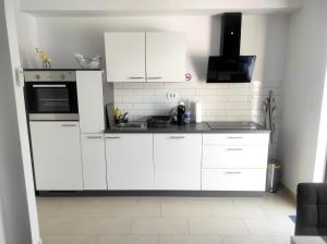 Kuchyň nebo kuchyňský kout v ubytování Apartment Jacky