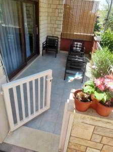 Balkón nebo terasa v ubytování Apartment Jacky