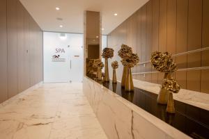 Koupelna v ubytování Mineral SPA Draugystė