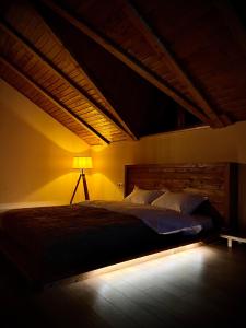 Llit o llits en una habitació de GRAF Kazbegi