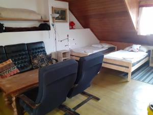 Posteľ alebo postele v izbe v ubytovaní Penzion Na Zámostí Malenice