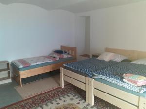 Postel nebo postele na pokoji v ubytování Penzion Na Zámostí Malenice