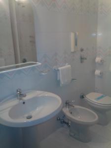 Koupelna v ubytování Hotel Niki