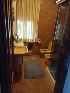 DonnazにあるB&B Jasmynのバスルーム(洗面台、トイレ、シャワー付)
