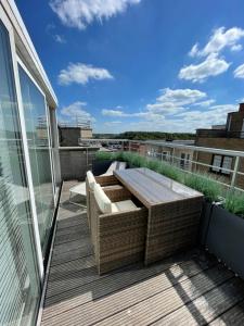 Un balcon sau o terasă la Les abeilles