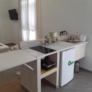 A kitchen or kitchenette at Dimitra apartments koroni