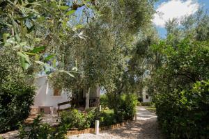 A garden outside Holiday Apartment orchidea with swimming pool and private beach -3