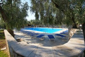 The swimming pool at or close to Holiday Apartment orchidea with swimming pool and private beach -3