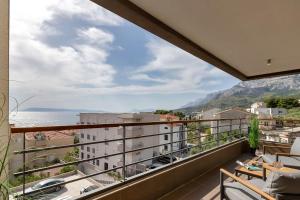 Balkón nebo terasa v ubytování 1-2. Luxury Apartments L&L Tucepi - 100m from the beach