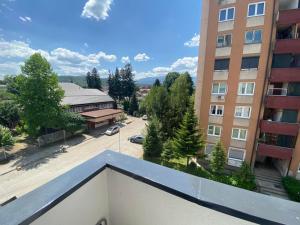 a view from the balcony of a building at Apartman Citylux in Bihać