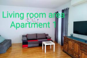 Prostor za sedenje u objektu Lu-Do Apartments