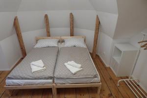 Кровать или кровати в номере Apartmán v Bételu