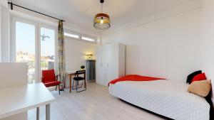 Postel nebo postele na pokoji v ubytování Stilo Dom - Plac Grunwaldzki