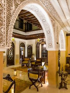 Posezení v ubytování Perlekech Riad & Spa
