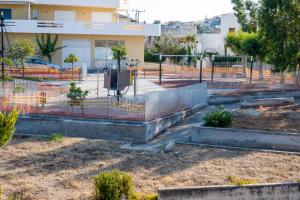 A garden outside Amazing Sea View, Rafina Port, Athens Airport, Self-Check-in