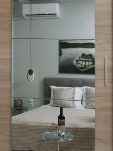 Posteľ alebo postele v izbe v ubytovaní Sweet Harmony ! 70m from Rapsani Beach !