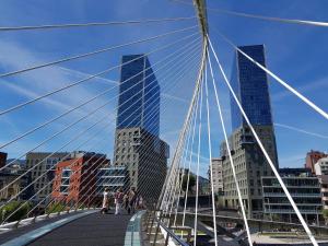 A general view of Bilbao or a view of the city taken from Az apartmant