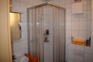 Koupelna v ubytování Gästezimmer Leonore