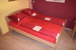 Postel nebo postele na pokoji v ubytování Gästezimmer Leonore