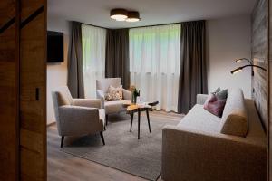 Posezení v ubytování Mei.Berg premium view Appartements