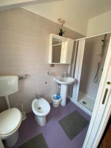 バロニッシにあるVeronicaのバスルーム(トイレ、洗面台、シャワー付)