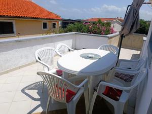 Balkón alebo terasa v ubytovaní Apartments Babic 50 meters from the beach
