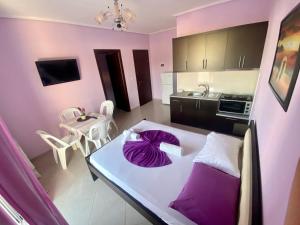 TV a/nebo společenská místnost v ubytování Hotel Vila Ali