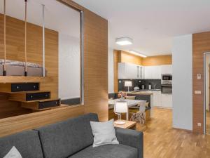 พื้นที่นั่งเล่นของ Suites and Apartments Medvědín