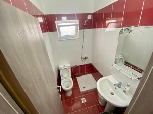 Koupelna v ubytování Hotel Vila Ali