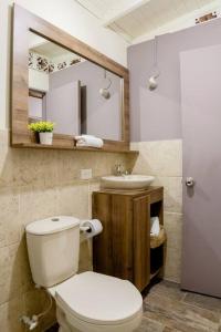 a bathroom with a toilet and a sink at Rústic-HOUSE Envigado in Envigado +27 photos