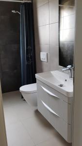 Koupelna v ubytování Casa Grzina