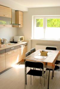 A kitchen or kitchenette at Gasthaus