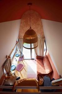 Χώρος καθιστικού στο Tiny House La Petite Garenne