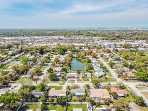 an aerial view of a park with a lake at CasaBetty Clearwater Florida in Clearwater