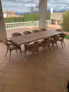 A balcony or terrace at Villa Mare a los pies de Sierra Nevada