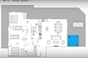 Plán poschodí v ubytovaní Solly Nook - OVO Network