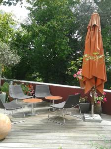 Zahrada ubytování Hotel am Fluss