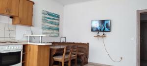 Kuchyň nebo kuchyňský kout v ubytování Apartmani Ivka