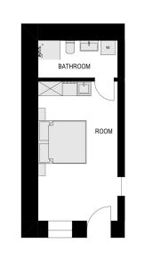 Načrt razporeditve prostorov v nastanitvi Luxury apartments Azalea Primošten