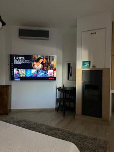 TV a/nebo společenská místnost v ubytování Romantic apartments