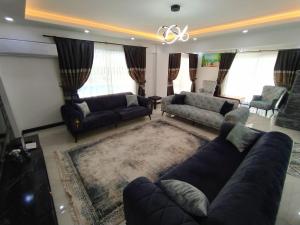A seating area at Villa KayaHan Göcek