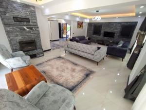 A seating area at Villa KayaHan Göcek