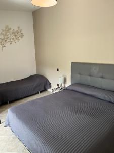 a bedroom with two beds in a room at Les Jardins De Santa Giulia - Charmante chambre dhte 1 in Porto-Vecchio