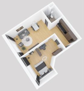 Půdorys ubytování MOOI Apartments Schlieren