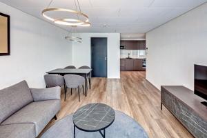 Posezení v ubytování MOOI Apartments Schlieren