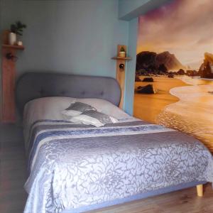 Posteľ alebo postele v izbe v ubytovaní Apartament HELLADA
