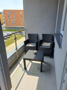 En balkong eller terrasse på Apartament BALTIC