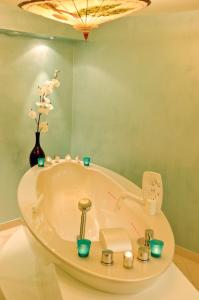 Koupelna v ubytování Hotel Waldrausch